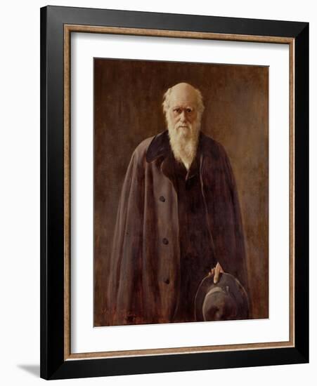 Portrait of Charles Darwin-John Collier-Framed Giclee Print