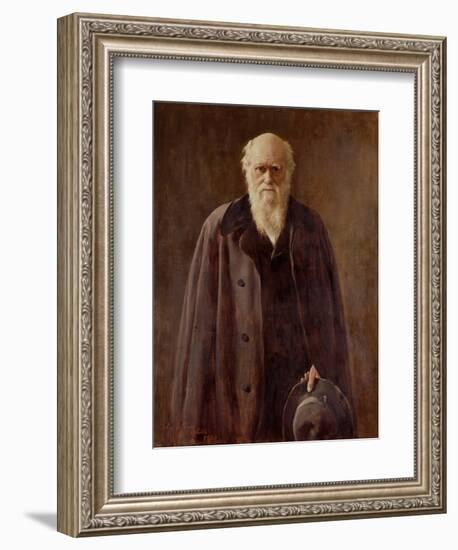 Portrait of Charles Darwin-John Collier-Framed Giclee Print