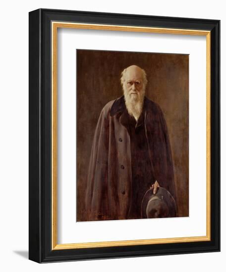 Portrait of Charles Darwin-John Collier-Framed Giclee Print