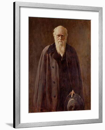 Portrait of Charles Darwin-John Collier-Framed Giclee Print