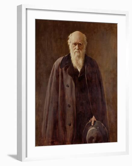 Portrait of Charles Darwin-John Collier-Framed Giclee Print