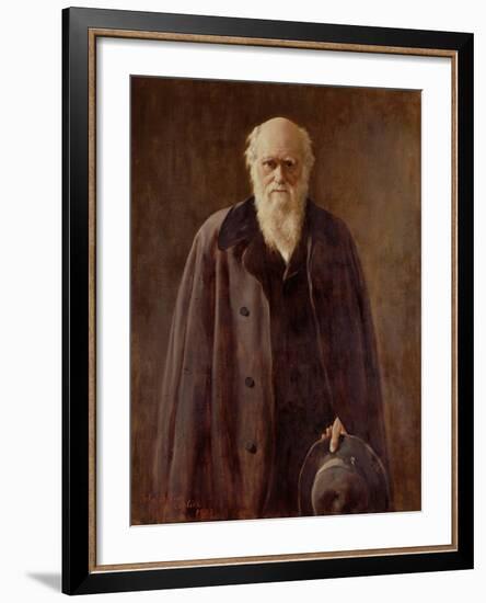 Portrait of Charles Darwin-John Collier-Framed Giclee Print