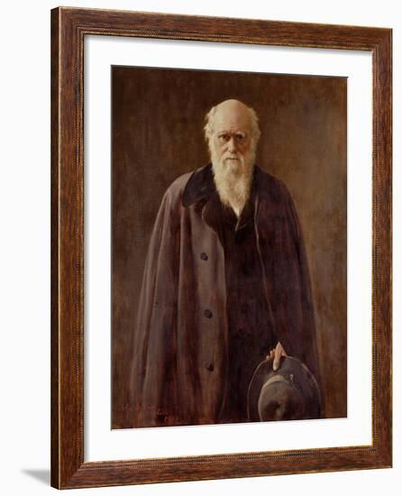 Portrait of Charles Darwin-John Collier-Framed Giclee Print