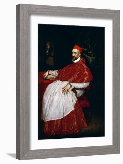 Portrait of Charles De Guise, Cardinal De Lorraine-El Greco-Framed Giclee Print