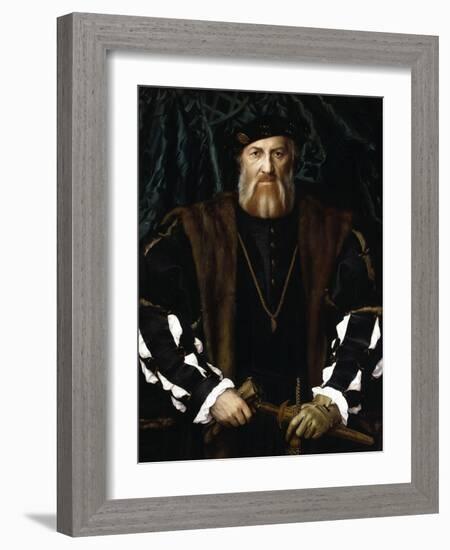 Portrait of Charles de Solier-Hans Holbein the Younger-Framed Giclee Print