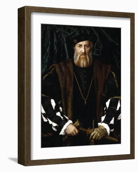 Portrait of Charles de Solier-Hans Holbein the Younger-Framed Giclee Print