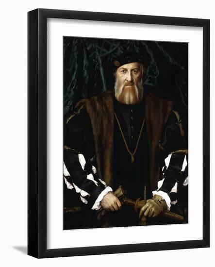 Portrait of Charles de Solier-Hans Holbein the Younger-Framed Giclee Print