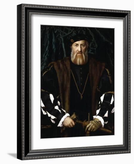 Portrait of Charles de Solier-Hans Holbein the Younger-Framed Giclee Print