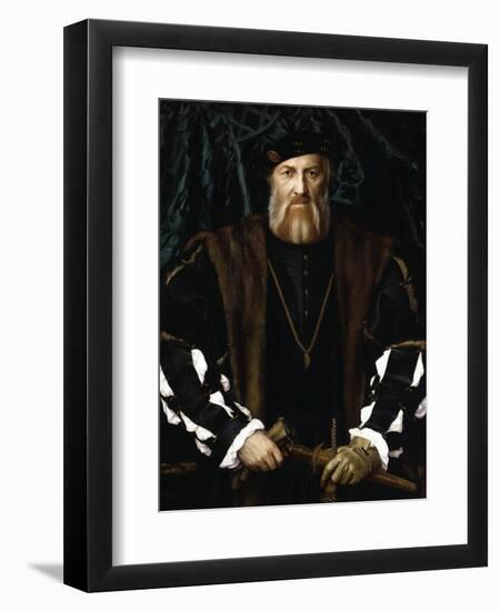 Portrait of Charles de Solier-Hans Holbein the Younger-Framed Giclee Print