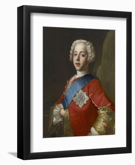 Portrait of Charles Edward Stuart, 'Bonnie Prince Charlie'-Jean-Etienne Liotard-Framed Giclee Print