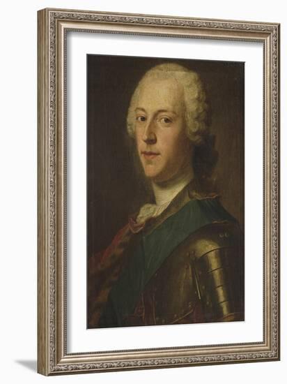 Portrait of Charles Edward Stuart, 'Bonnie Prince Charlie'-Maurice Quentin de La Tour-Framed Giclee Print