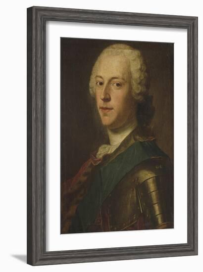 Portrait of Charles Edward Stuart, 'Bonnie Prince Charlie'-Maurice Quentin de La Tour-Framed Giclee Print