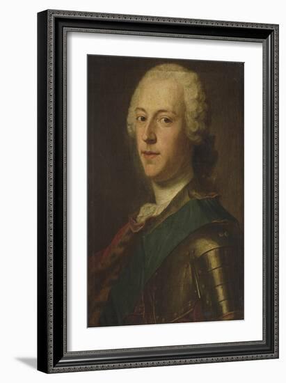 Portrait of Charles Edward Stuart, 'Bonnie Prince Charlie'-Maurice Quentin de La Tour-Framed Giclee Print