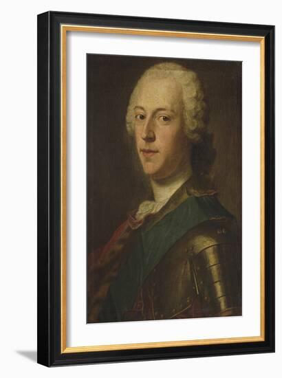 Portrait of Charles Edward Stuart, 'Bonnie Prince Charlie'-Maurice Quentin de La Tour-Framed Giclee Print