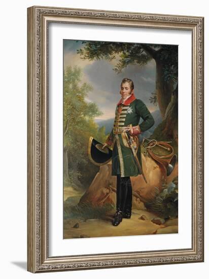Portrait of Charles-Ferdinand D'Artois, Duc De Berry-Francois Pascal Simon Gerard-Framed Giclee Print