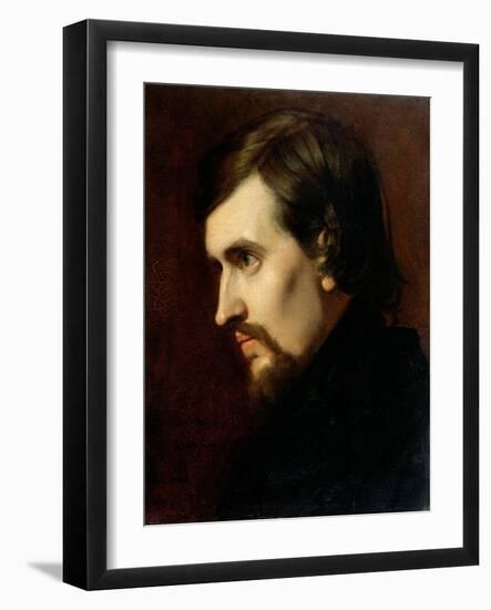 Portrait of Charles-Francois Gounod 1841-Henri Lehmann-Framed Giclee Print