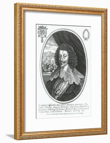 Portrait of Charles I of Gonzaga-Nevers-null-Framed Giclee Print