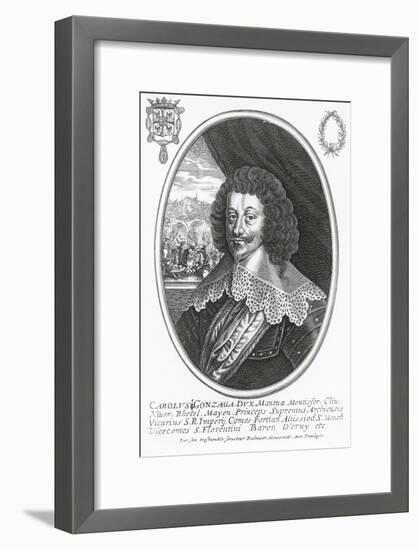 Portrait of Charles I of Gonzaga-Nevers-null-Framed Giclee Print