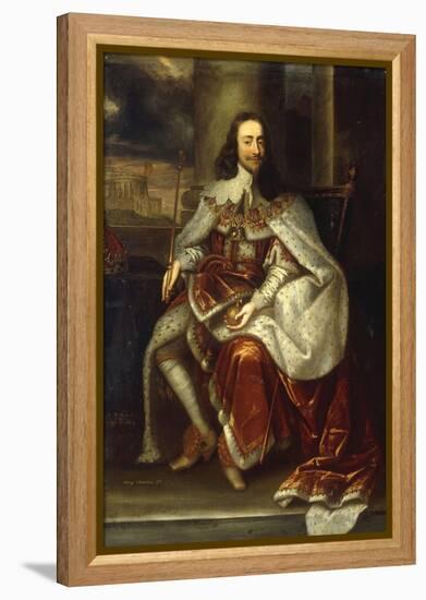 Portrait of Charles I-Sir Anthony Van Dyck-Framed Premier Image Canvas