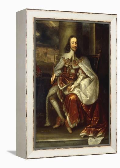 Portrait of Charles I-Sir Anthony Van Dyck-Framed Premier Image Canvas