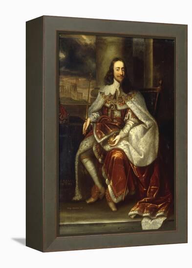 Portrait of Charles I-Sir Anthony Van Dyck-Framed Premier Image Canvas