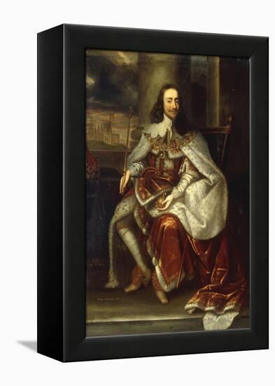 Portrait of Charles I-Sir Anthony Van Dyck-Framed Premier Image Canvas