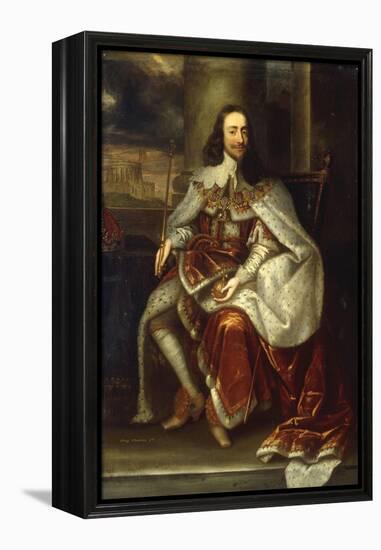 Portrait of Charles I-Sir Anthony Van Dyck-Framed Premier Image Canvas