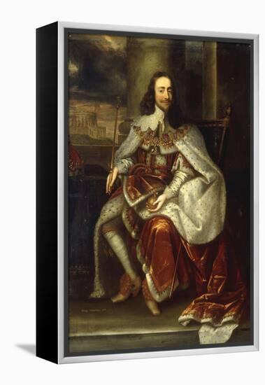 Portrait of Charles I-Sir Anthony Van Dyck-Framed Premier Image Canvas