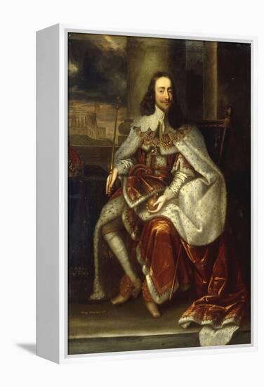 Portrait of Charles I-Sir Anthony Van Dyck-Framed Premier Image Canvas