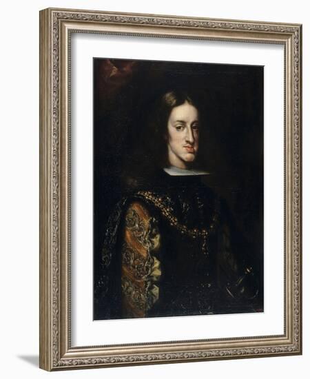 Portrait of Charles II of Spain, 1680-1683-Claudio Coello-Framed Giclee Print