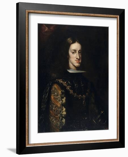 Portrait of Charles II of Spain, 1680-1683-Claudio Coello-Framed Giclee Print