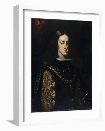 Portrait of Charles II of Spain, 1680-1683-Claudio Coello-Framed Giclee Print