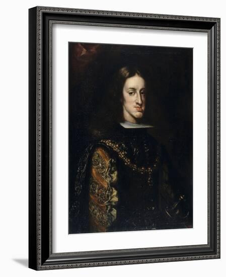 Portrait of Charles II of Spain, 1680-1683-Claudio Coello-Framed Giclee Print