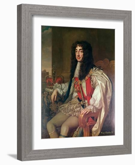 Portrait of Charles II-Sir Peter Lely-Framed Giclee Print