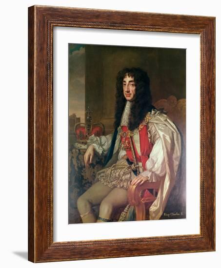 Portrait of Charles II-Sir Peter Lely-Framed Giclee Print