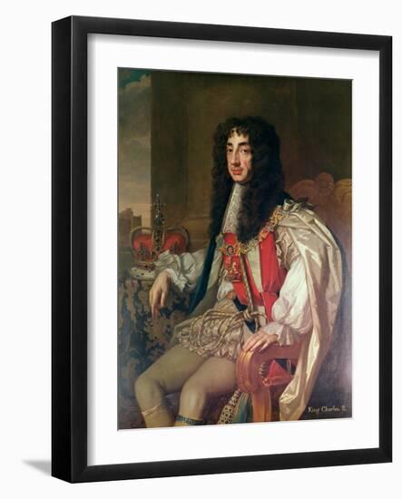 Portrait of Charles II-Sir Peter Lely-Framed Giclee Print