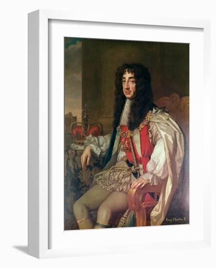 Portrait of Charles II-Sir Peter Lely-Framed Giclee Print