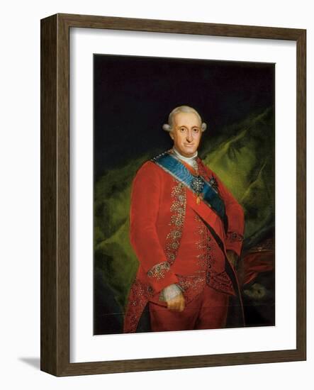 Portrait of Charles IV of Bourbon, C.1789 (Oil on Canvas)-Francisco Jose de Goya y Lucientes-Framed Giclee Print