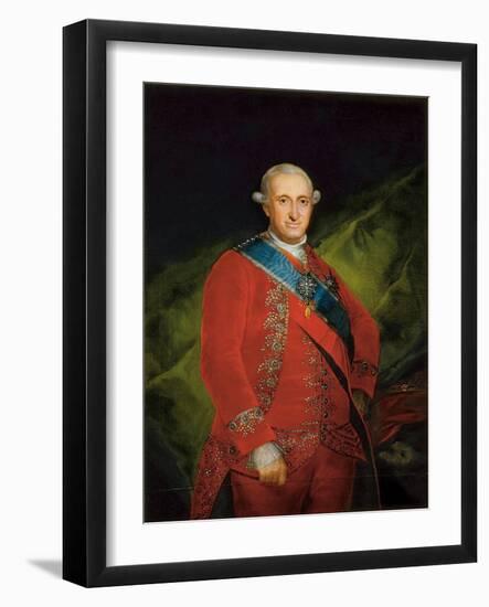 Portrait of Charles IV of Bourbon, C.1789 (Oil on Canvas)-Francisco Jose de Goya y Lucientes-Framed Giclee Print