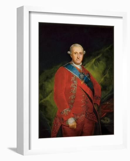 Portrait of Charles IV of Bourbon, C.1789 (Oil on Canvas)-Francisco Jose de Goya y Lucientes-Framed Giclee Print