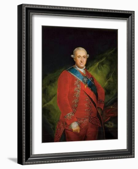 Portrait of Charles IV of Bourbon, C.1789 (Oil on Canvas)-Francisco Jose de Goya y Lucientes-Framed Giclee Print