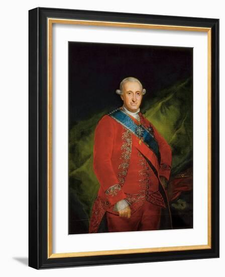 Portrait of Charles IV of Bourbon, C.1789 (Oil on Canvas)-Francisco Jose de Goya y Lucientes-Framed Giclee Print