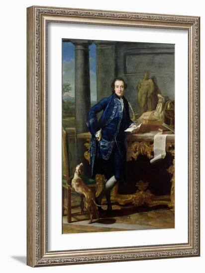 Portrait of Charles John Crowle (1738-1811) of Crowle Park, circa 1761-62-Pompeo Batoni-Framed Giclee Print