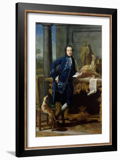 Portrait of Charles John Crowle (1738-1811) of Crowle Park, circa 1761-62-Pompeo Batoni-Framed Giclee Print