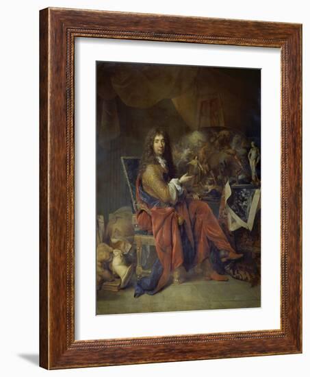 Portrait of Charles Le Brun, Painter to the King, 1686-Nicolas Lancret-Framed Giclee Print