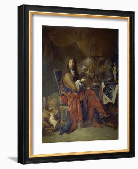 Portrait of Charles Le Brun, Painter to the King, 1686-Nicolas Lancret-Framed Giclee Print