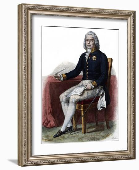 Portrait of Charles Maurice de Talleyrand Perigord, 1st Prince de Benevent, French diplomat-French School-Framed Giclee Print