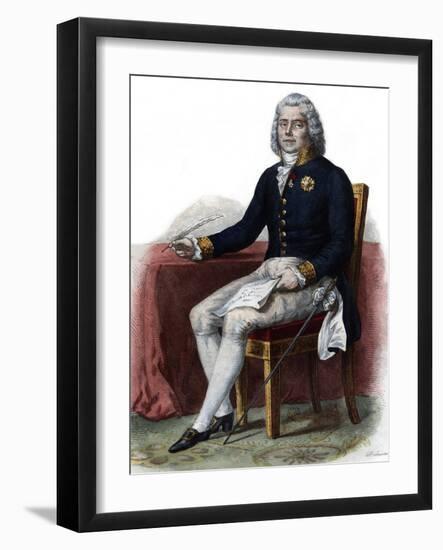 Portrait of Charles Maurice de Talleyrand Perigord, 1st Prince de Benevent, French diplomat-French School-Framed Giclee Print