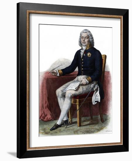 Portrait of Charles Maurice de Talleyrand Perigord, 1st Prince de Benevent, French diplomat-French School-Framed Giclee Print