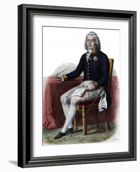 Portrait of Charles Maurice de Talleyrand Perigord, 1st Prince de Benevent, French diplomat-French School-Framed Giclee Print